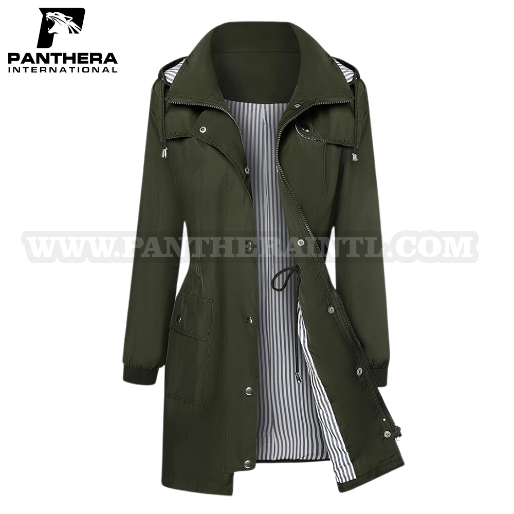 Bloggerlove Rain Jacket Women Waterproof Windbreaker