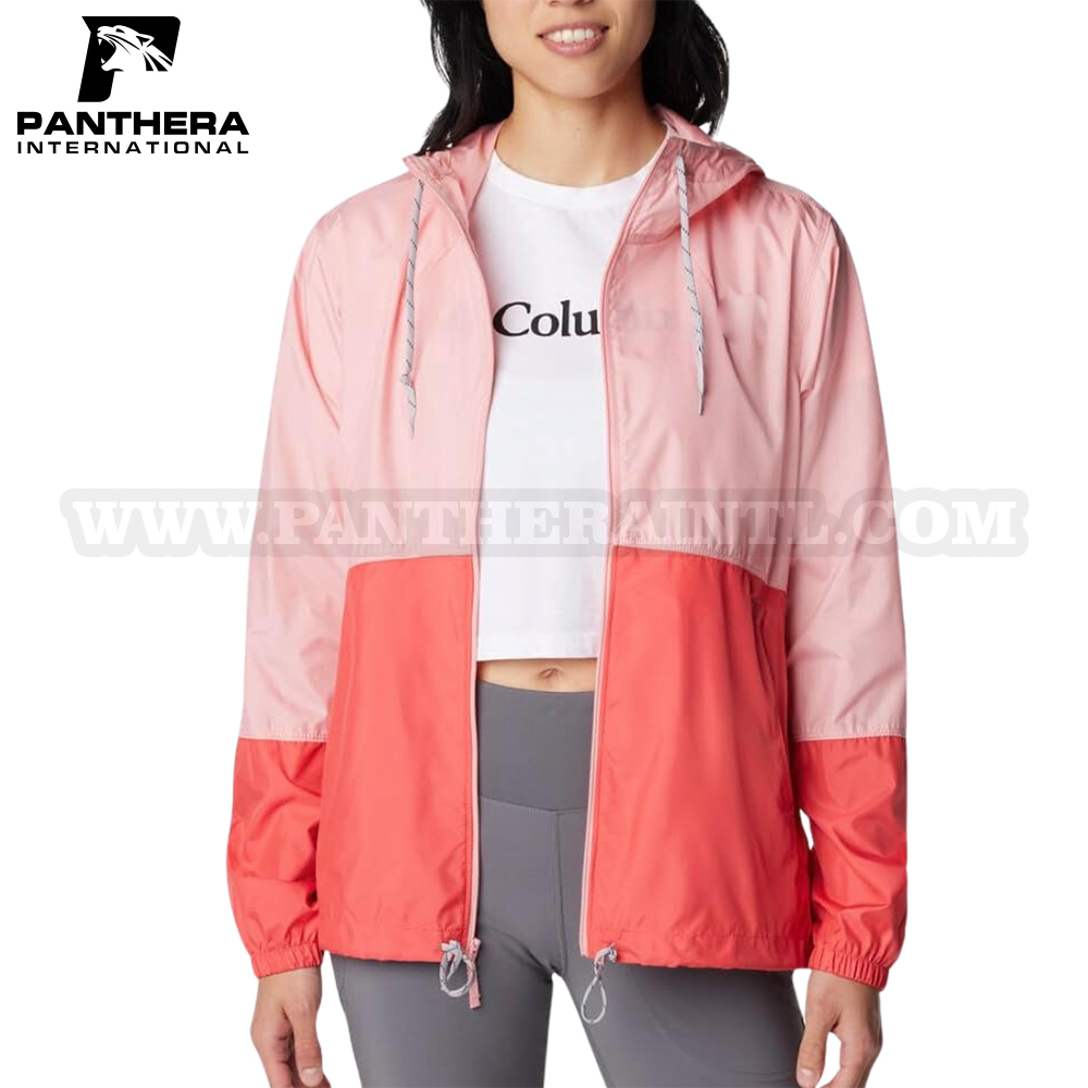 Columbia Women's Flash Forward Windbreaker, Salmon Rose Juicy, Large