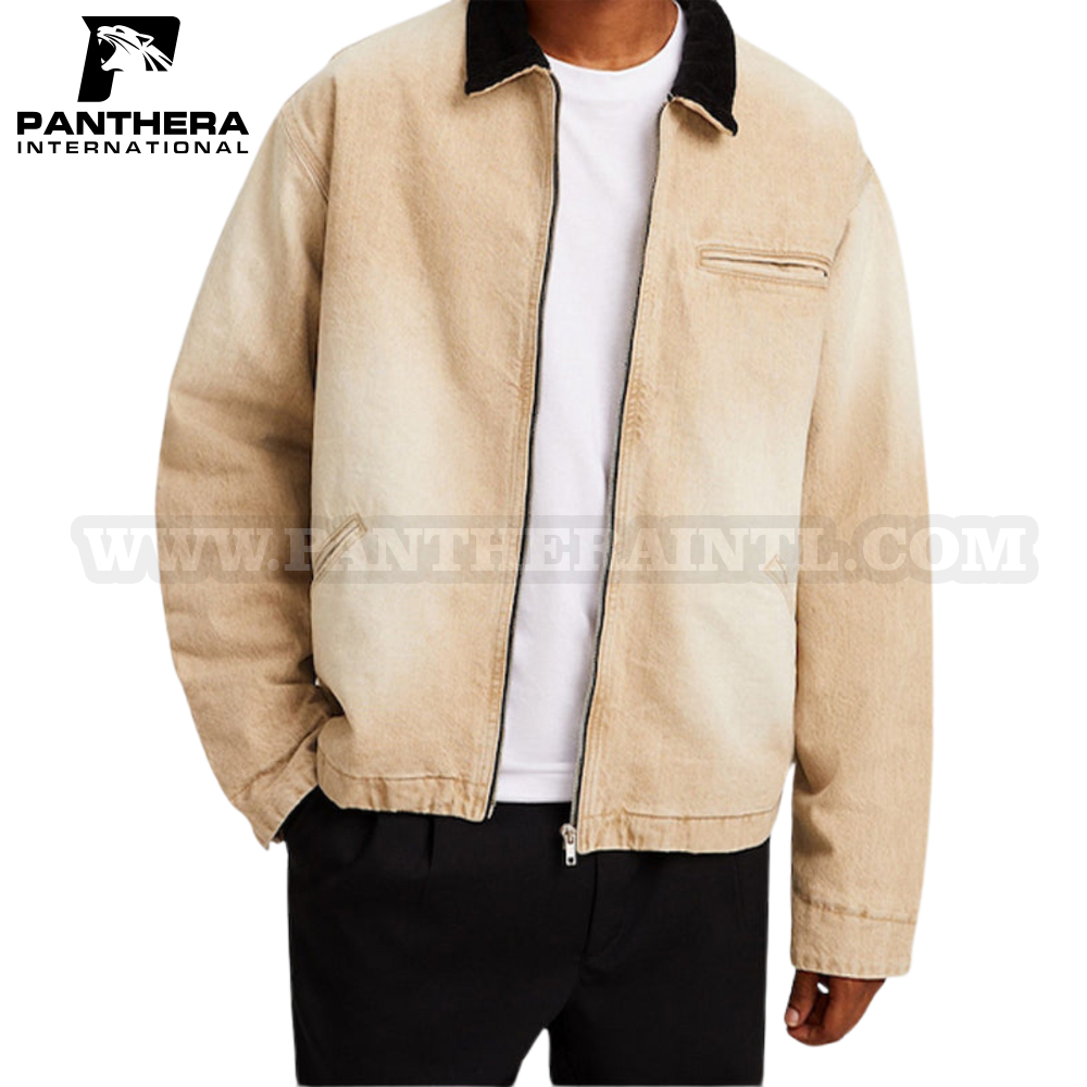 Denim Jacket With Fur Collor