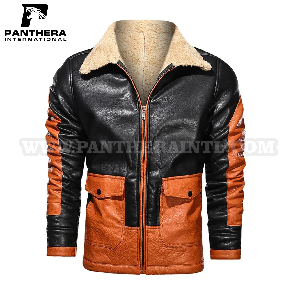 High Quality Men's Casual Faux Leather Jacket
