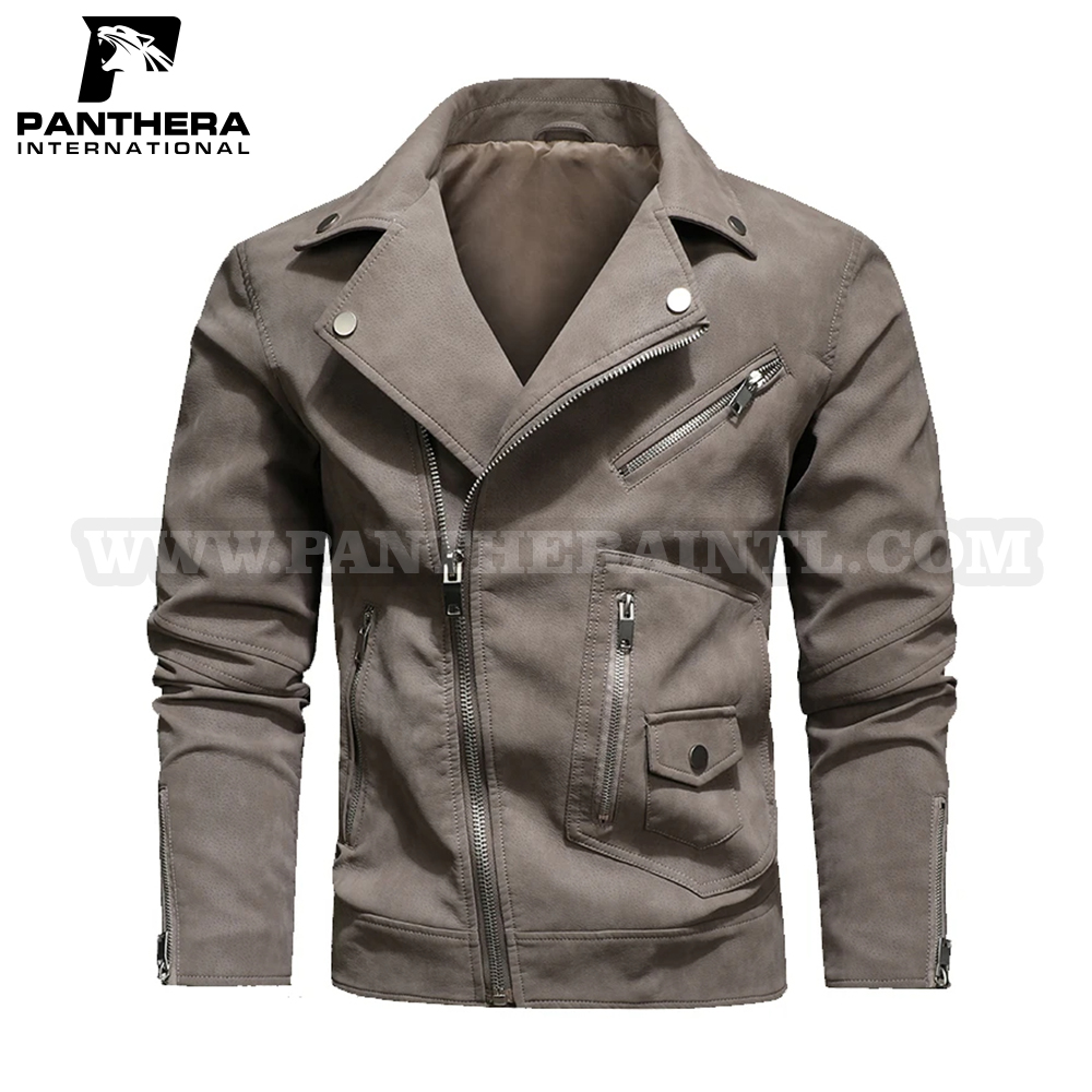 High Quality Men's Casual Faux Leather Jacket