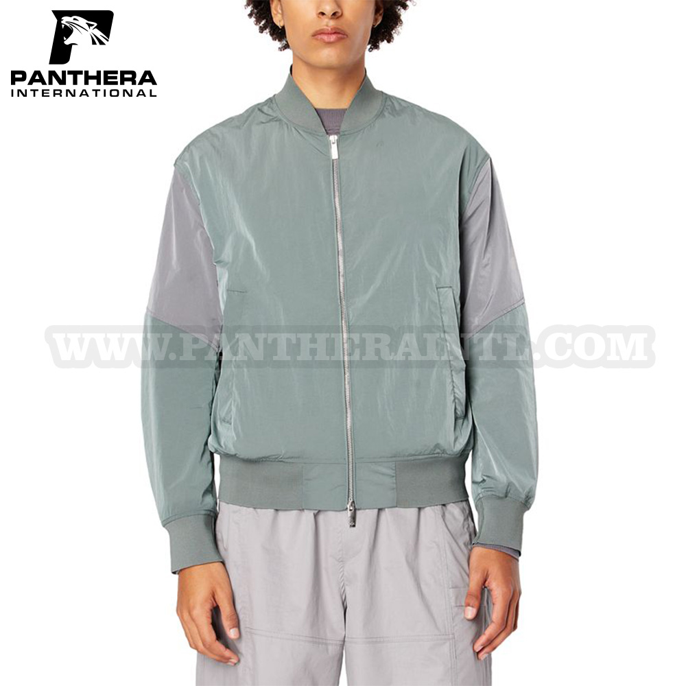 Men's Colorblocked Logo Bomber Jacket
