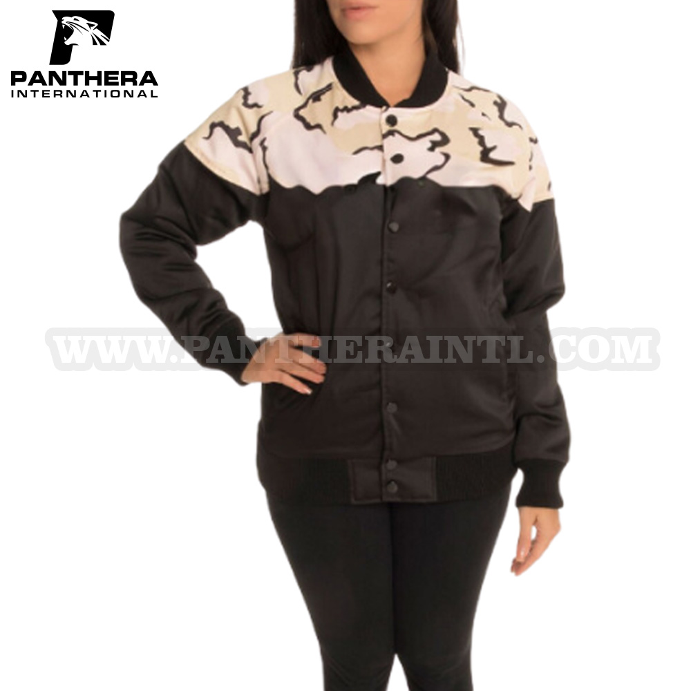 Satin Baseball Varsity Jacket