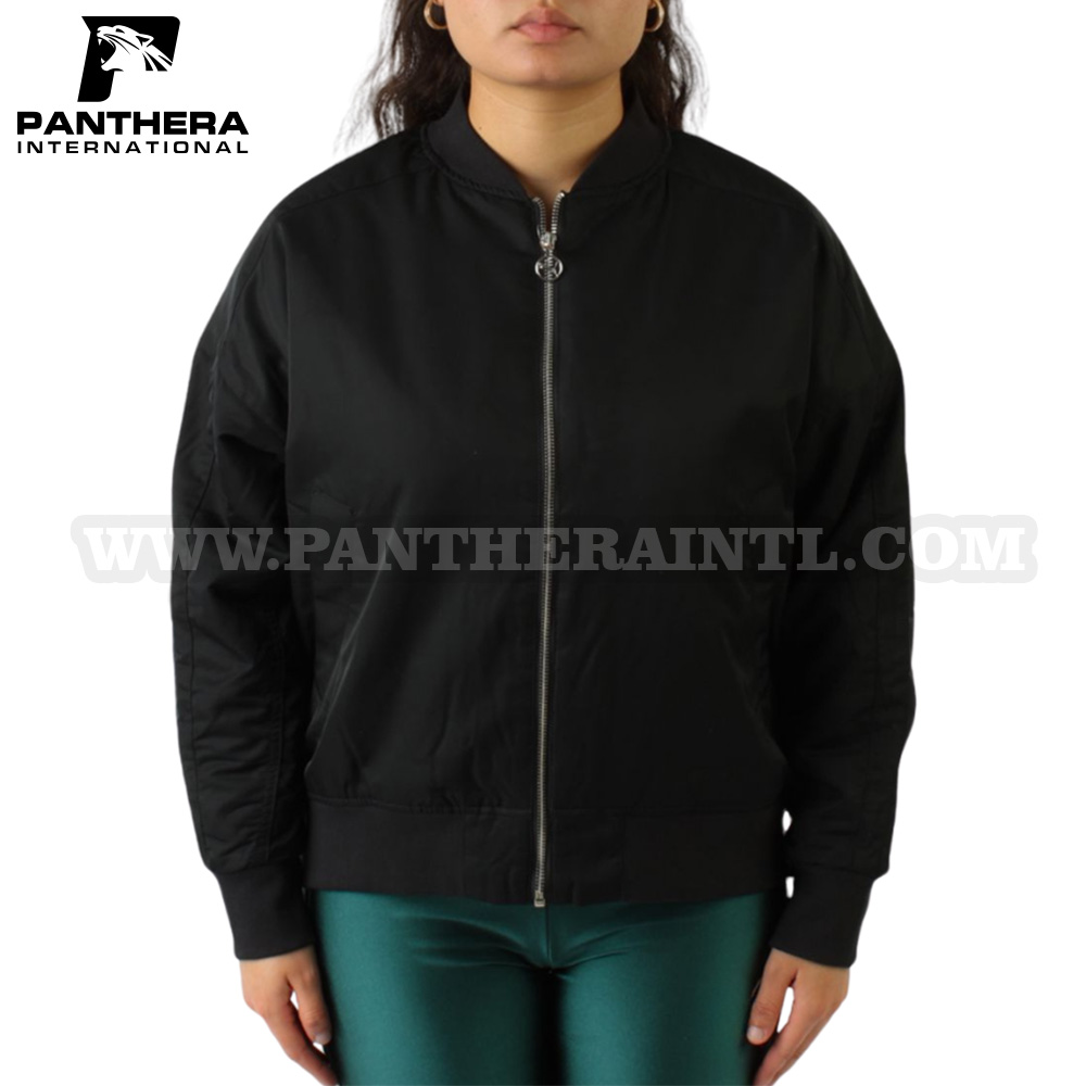 Varsity Bomber Black Jacket