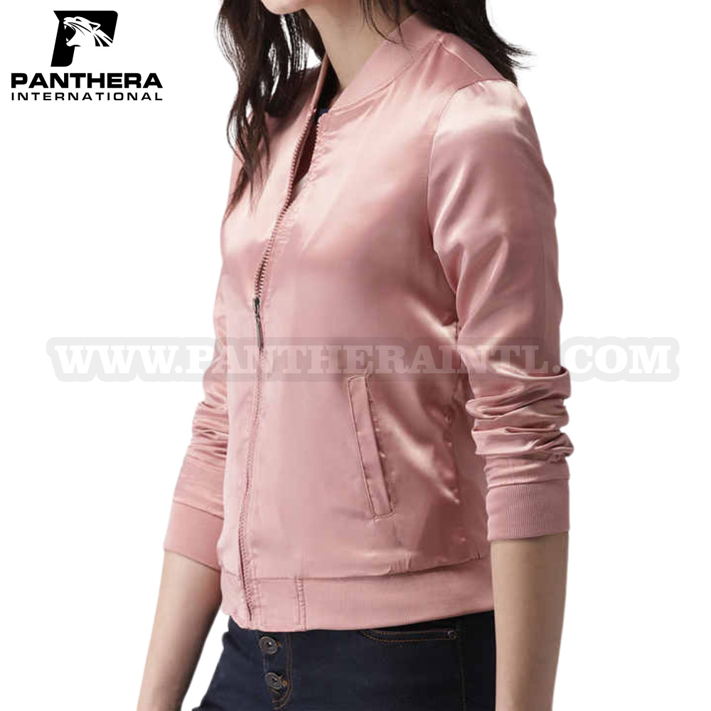 Women's Bomber Jacket Top Trending Long Fabric (2)