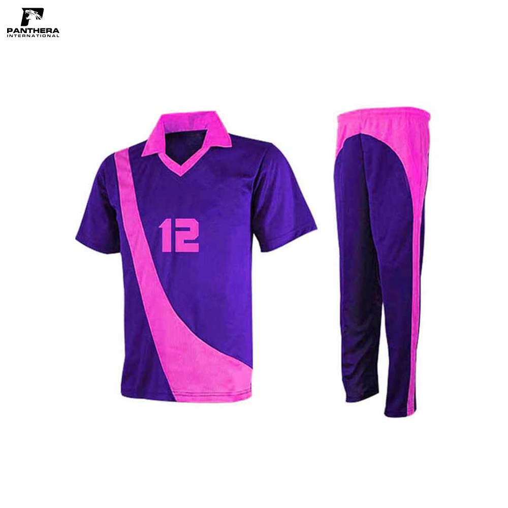 Men Red NC Custom Logo Design Cricket Uniform