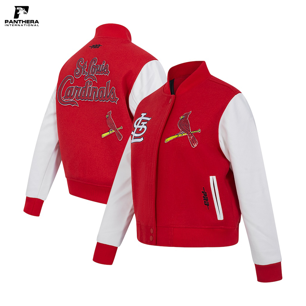 Cardinals Standard Red St. Louis Game Day Classics Wool Women Varsity Jacket